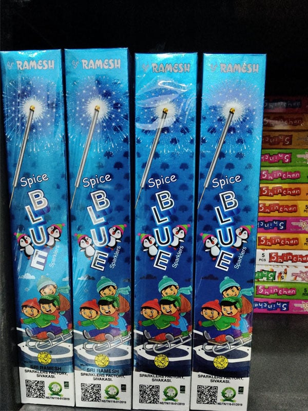 Blue sparklers
